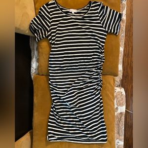 Maternity striped dress and skirt bundle